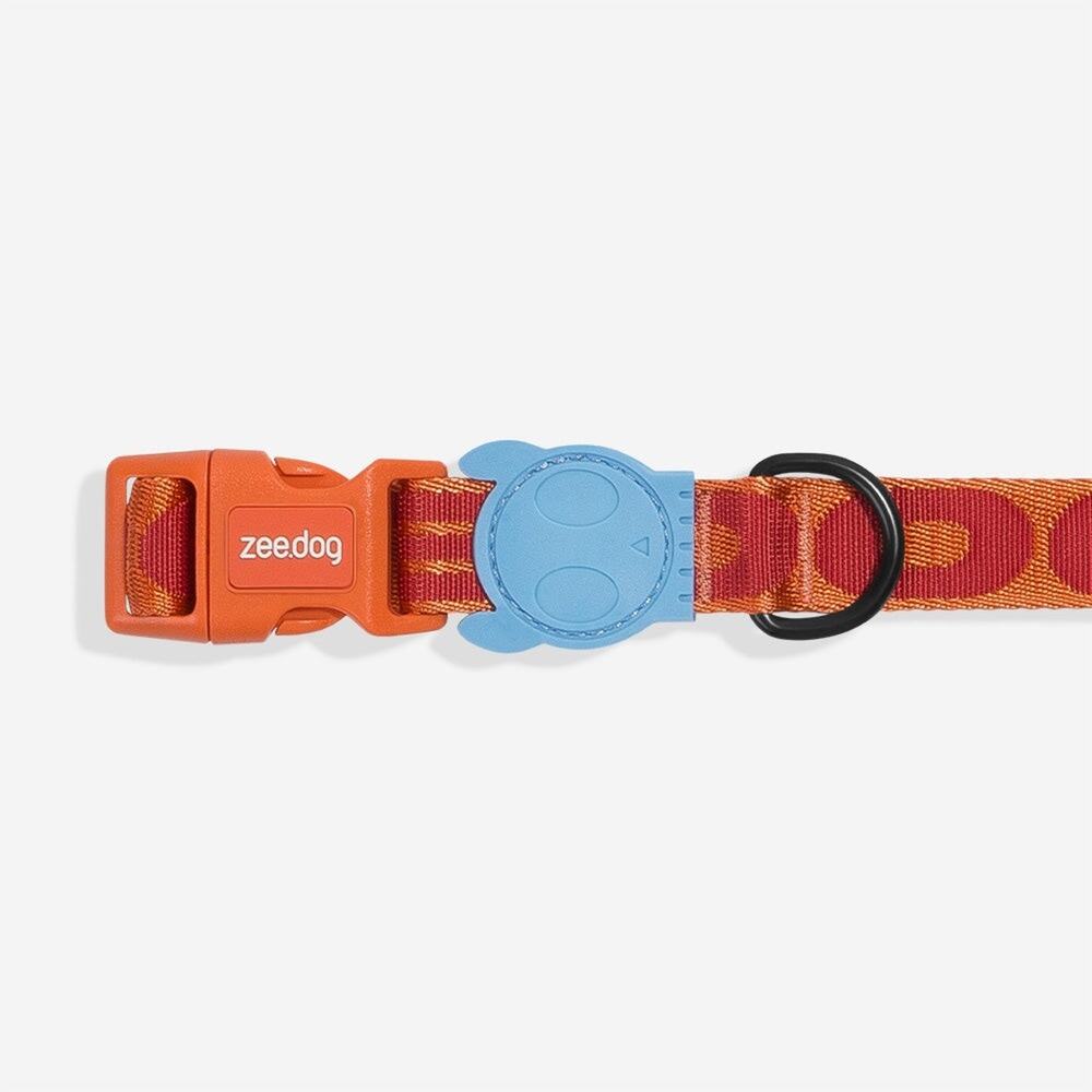 NEW GIBSON Orange Red Blue Large Dog Adjustable $85 Collar Leash 4 Ft Gift Set - Picture 6 of 14